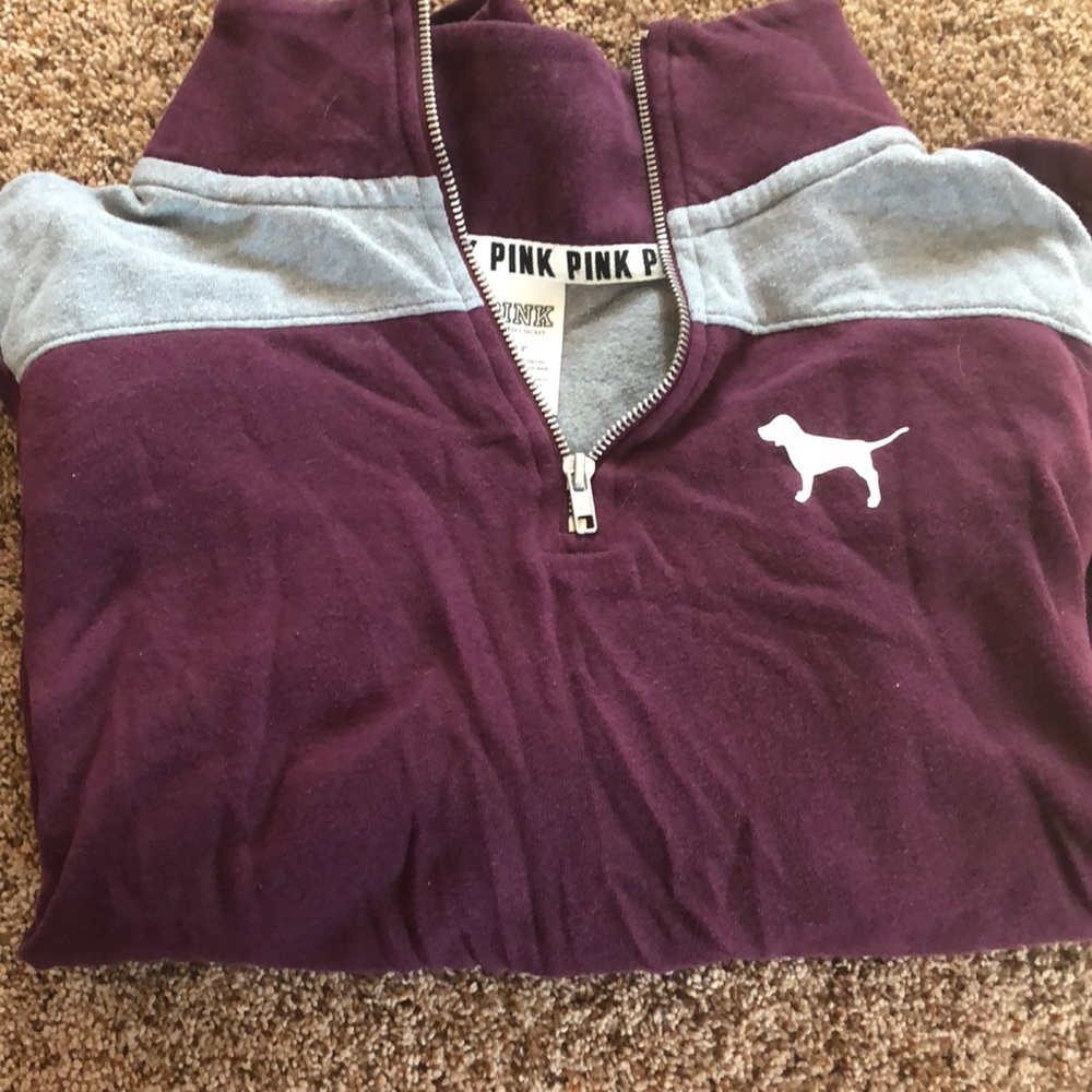 Like New PINK quarter zip